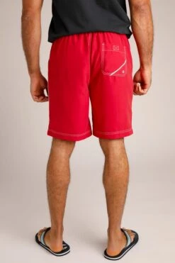 Cork Board Shorts Red -Simple Closet Shop 95841
