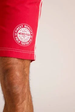 Cork Board Shorts Red -Simple Closet Shop 95843