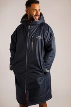 Atlantic Unisex Waterproof Robe Navy -Simple Closet Shop 95932