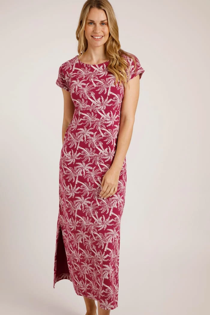 Mirren Organic Maxi Dress Boysenberry 4 Mirren Organic Maxi Dress Boysenberry - Image 4