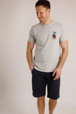 Where Seagulls Dare Artist T-Shirt Grey Marl 6 Where Seagulls Dare Artist T-Shirt Grey Marl -Simple Closet Shop 96026