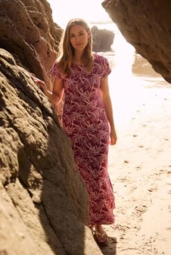 Mirren Organic Maxi Dress Boysenberry