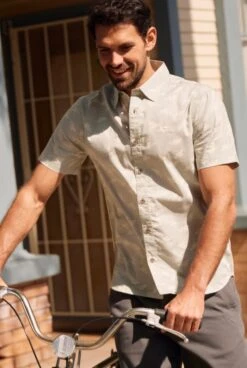 Koloa Short Sleeve Poplin Shirt Pistachio