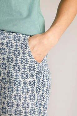 Lorena Organic Cheesecloth Wide Leg Trousers Cream -Simple Closet Shop 96370