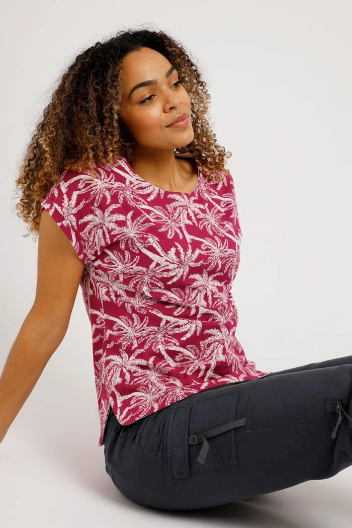 Paw Paw Organic Jersey T-Shirt Boysenberry 2 Paw Paw Organic Jersey T-Shirt Boysenberry - Image 2