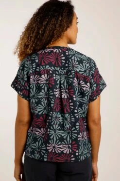 Cassia Linen Shirt Navy Blue -Simple Closet Shop 96584