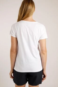Cloe Organic Embroidered Graphic T-Shirt White -Simple Closet Shop 96643