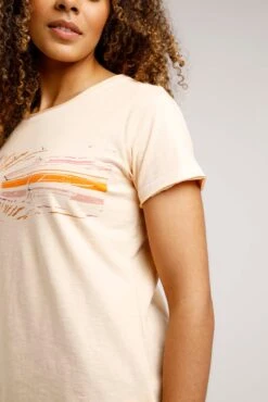Rays Organic Graphic T-Shirt Peach Blosson -Simple Closet Shop 96655