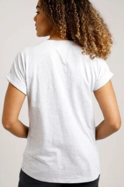 Reef Organic Graphic T-Shirt Grey Marl -Simple Closet Shop 96661