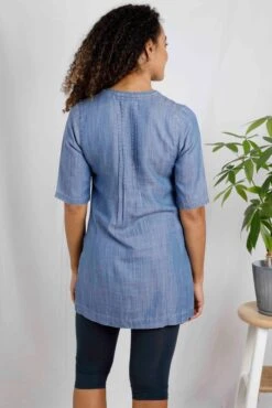 Moa Tencel™ Tunic Denim -Simple Closet Shop 96697