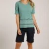 Carley Linen Blend T-Shirt Washed Teal