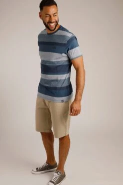 Harwood Stripe T-Shirt Midnight