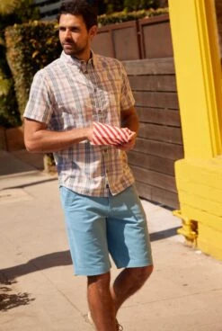 Rayburn Flat Front Shorts Bluebird