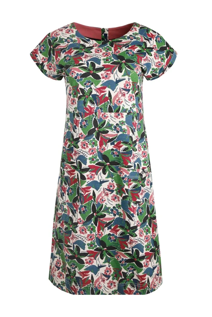 Tallahassee Organic Jersey Dress Pearl Grey 2 Tallahassee Organic Jersey Dress Pearl Grey - Image 2