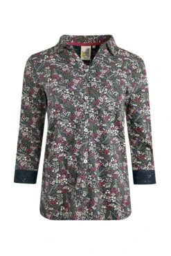 Ginny Organic Jersey Shirt Navy -Simple Closet Shop 97279