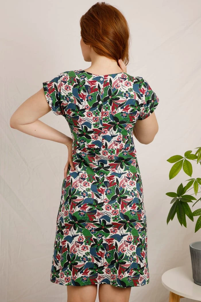 Tallahassee Organic Jersey Dress Pearl Grey 3 Tallahassee Organic Jersey Dress Pearl Grey - Image 3