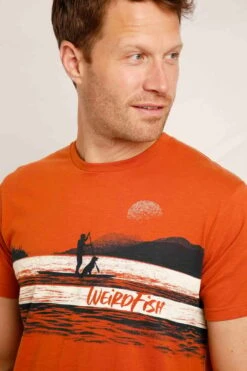 Sup Dog Organic Graphic T-Shirt Dark Rust -Simple Closet Shop 97651