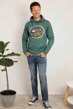 Bryant Graphic Pop Over Hoodie Ivy -Simple Closet Shop 97846