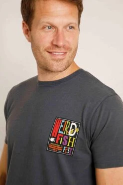 Fish Fest Heritage Artist T-Shirt Navy -Simple Closet Shop 98123