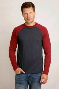 Chandler Long Sleeve Raglan T-Shirt Navy