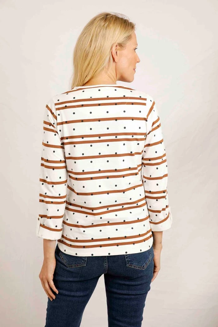 Billie Organic Breton T-Shirt Light Cream 2 Billie Organic Breton T-Shirt Light Cream - Image 2