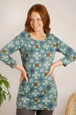 Molli Organic Jersey Tunic Ivy -Simple Closet Shop 98801