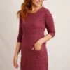 Moondust Eco Jersey Midi Dress Mulled Wine