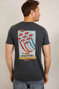 Red Sparrows Heritage Artist T-Shirt Navy -Simple Closet Shop 98980