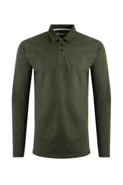Jasper Long Sleeve Polo Shirt Duck Green